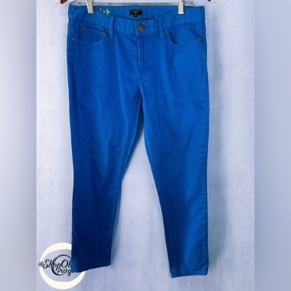 J. Crew Womens Jeans Blue pants Size 30 Bright Blue J. Crew jeans colorful